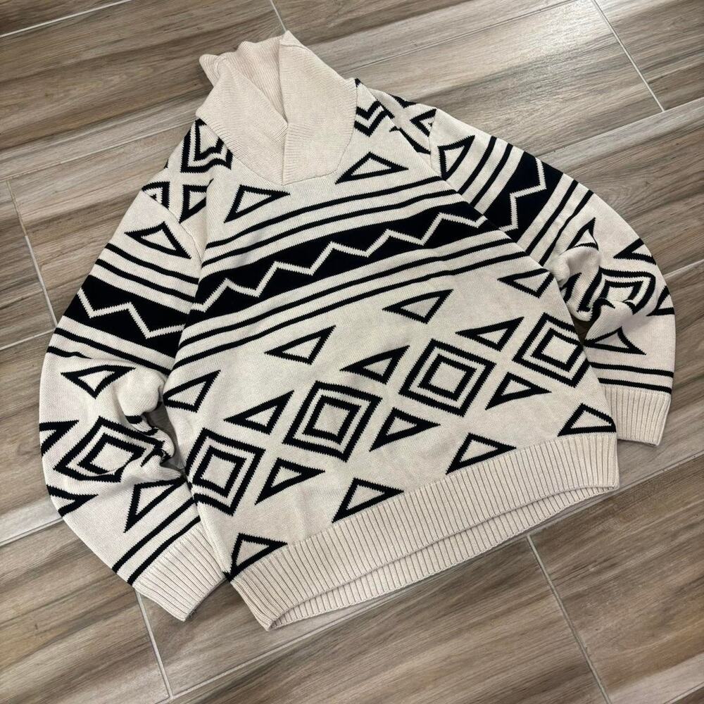 Chaps Aztec Print Sweater